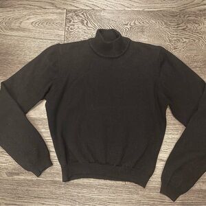 100% Wool Polo Ralph Lauren Black Turtleneck Sweater